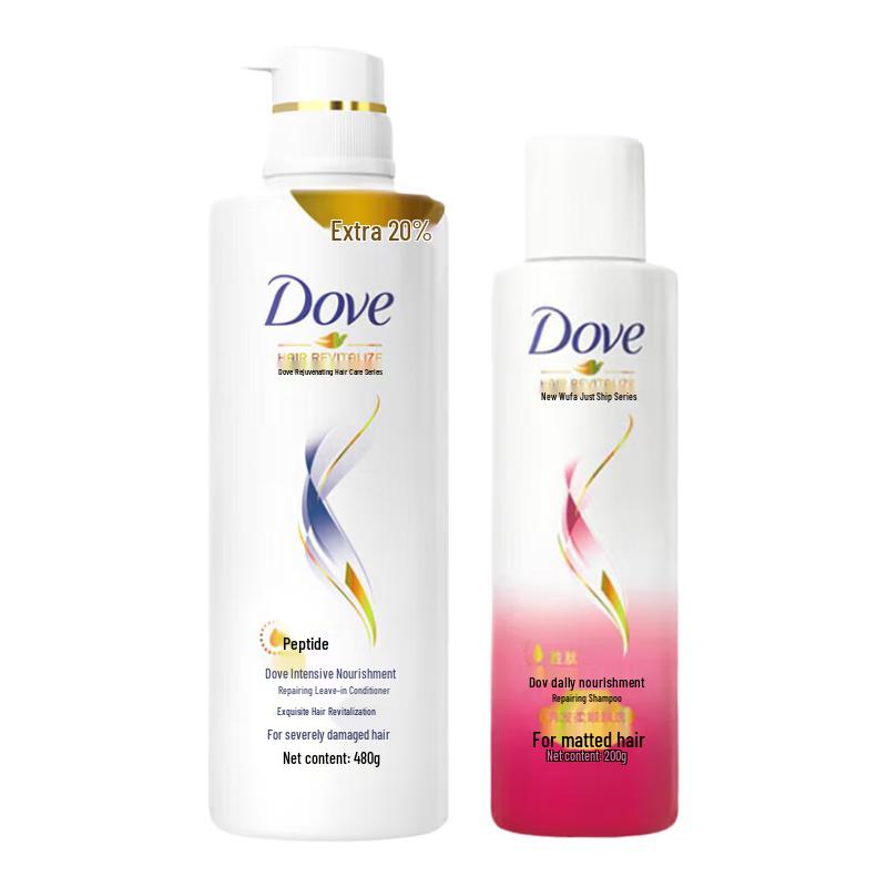 

Dove Daily Nourishment & Repair Shampoo & Conditioner Set (200g+480g)