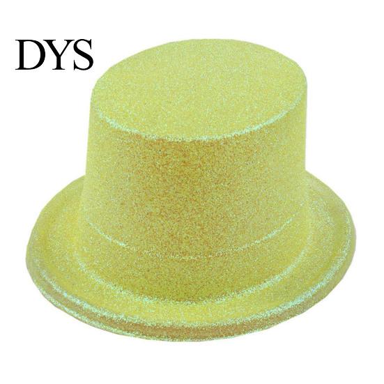 Magician Costume Accessories for Adults Kids Shiny Top Hats, Glitter Hat Adult Kids, Colorful Hat, Victorian Dress Up Christmas Sparkling Parties