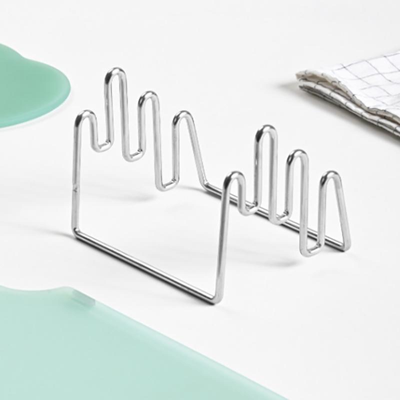 Support Organisateur d'Assiettes Acier Inoxydable Support pour Couvercles de Casseroles Support de Rangement pour Planches à Découper Moderne Robuste Multifonctionnel Pour Cuisine