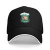 North Pole Police Department Santa Squad Badge Baseball Cap Sunscreen Sun Hat Unique Hats Mens Luxury Womens