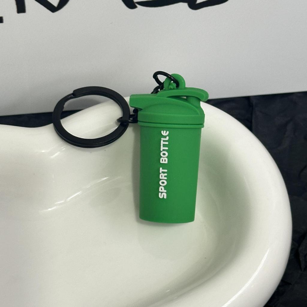 Miu Series Dumbbell Plate Keychain: Trendy Fitness Accessory & Sports Jewelry Gift