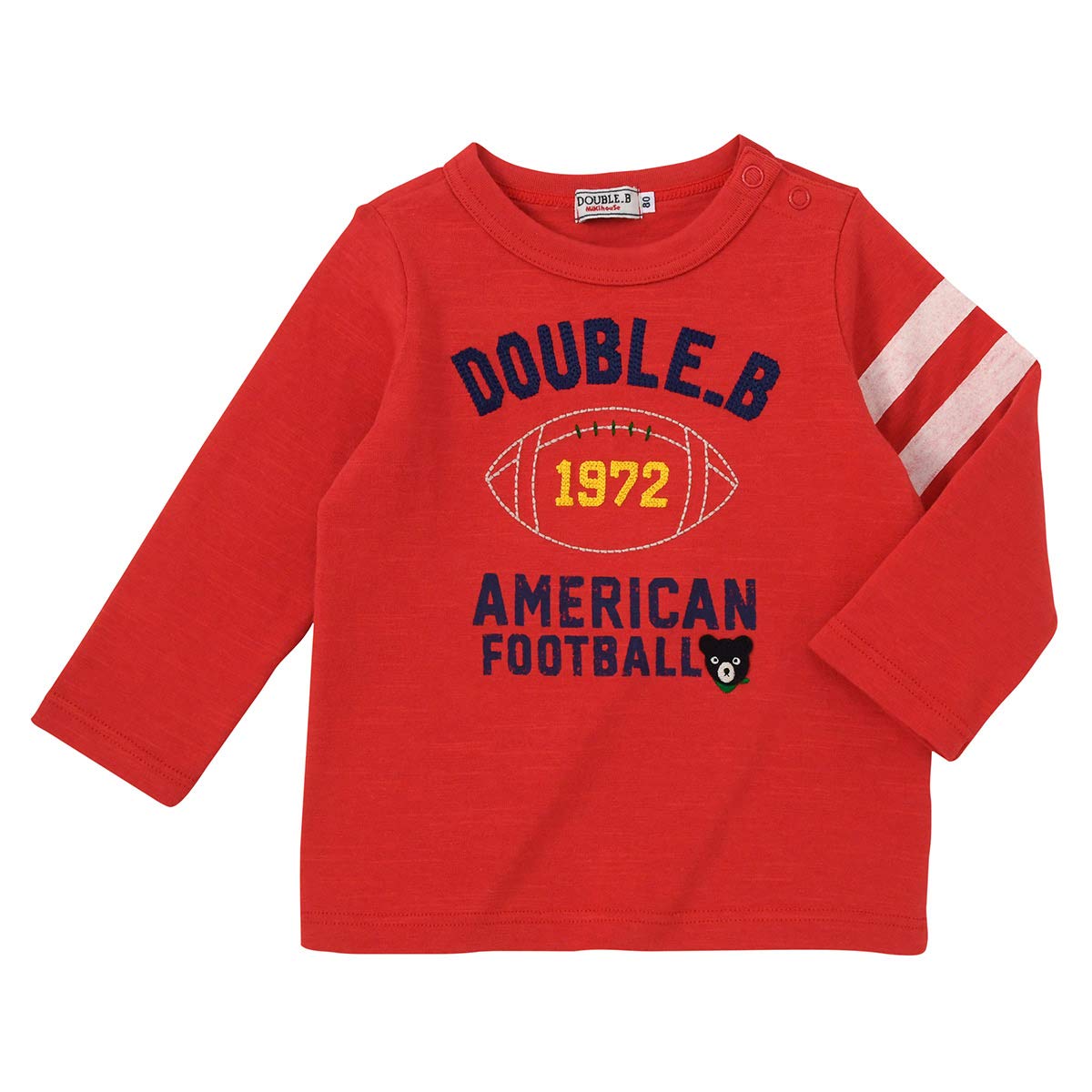 

MIKIHOUSE 110cm Red DOUBLE_B T-shirt 63-5203-458 червоний