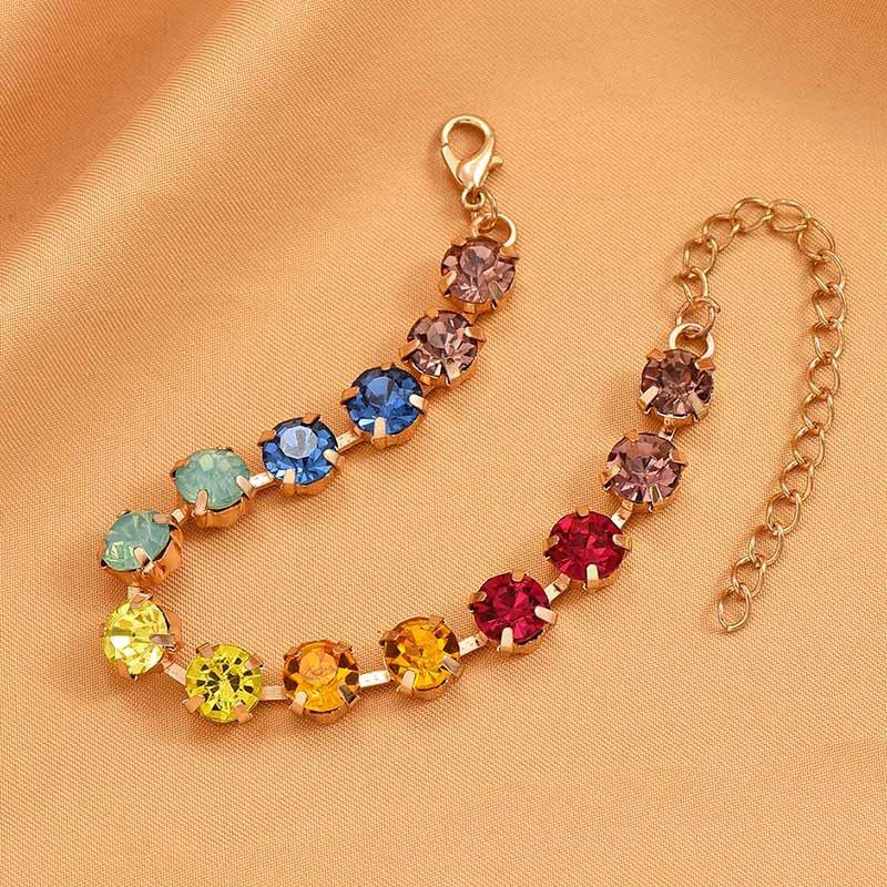 

Модный геометрический цветной браслет для женщин разноцветный