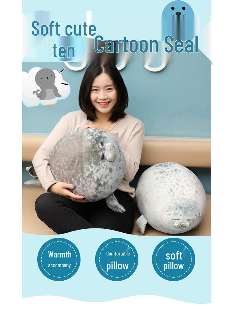 Osaka Ocean Aquarium Cute Soft Seal Plush Hug Pillow