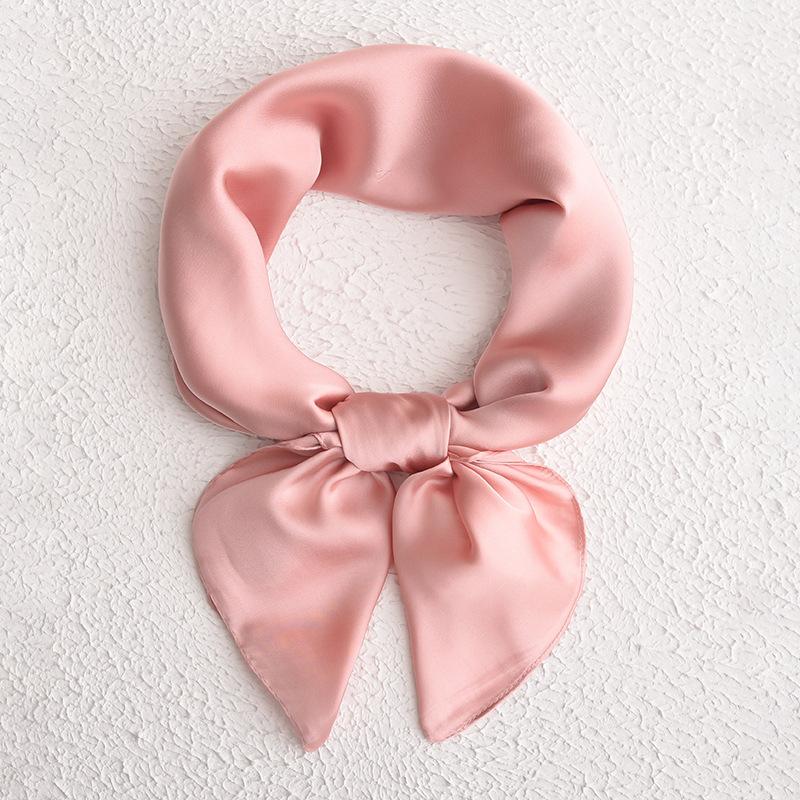 Women Fashionable Commuting Minimalist Scarves In Multiple Solid Colors Square Scarves Daily Minimalist Scarves Square Scarves