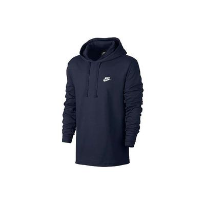 Casual Sport Long Sleeve Hoodie Men Tops Dark-Blue 807249-451