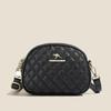 Women's Three-layer Mobile Phone Purse New Mom Crossbody Bag Versatile Diamond Grid Embroidery Thread Lightweight Shoulder Bag
