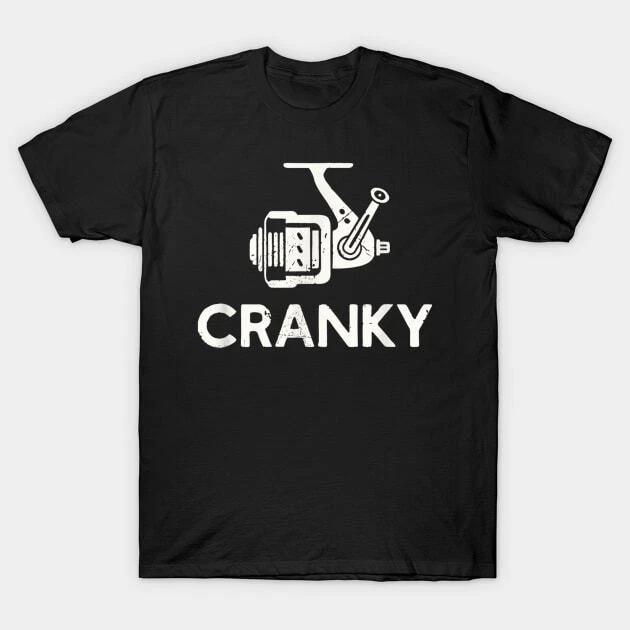 Cranky Fishing Reel Made in Australia T-Shirt 2XL