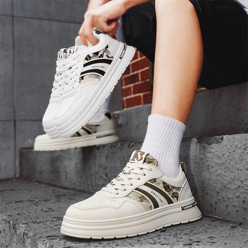 New Men's Classic Fashion Low Top Thick Sole Skateboarding Shoes Comfortable Soft Sole Basketball Sneakers