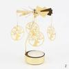 Carousel Candle Holder Gold Metal Candlesticks Room Decor Cake Rotating Candle Stand Home Decoration For Valentine's Christmas
