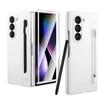 NEW for Samsung Galaxy Z Fold 7 6 5 Premium Cases with S Pen and S Pen Holder Solid Color Built-in Screen Protector Matte Cover