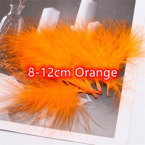 8-12cm Colored Plumas Natural Turkey Marabou Feather Fluffy Plume Wedding Dress Party DIY Decorations Handicraft Accessories