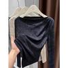 Autumn Tie-Dye Long Sleeve Slimming Women's Top | Flattering Base Layer Shirt