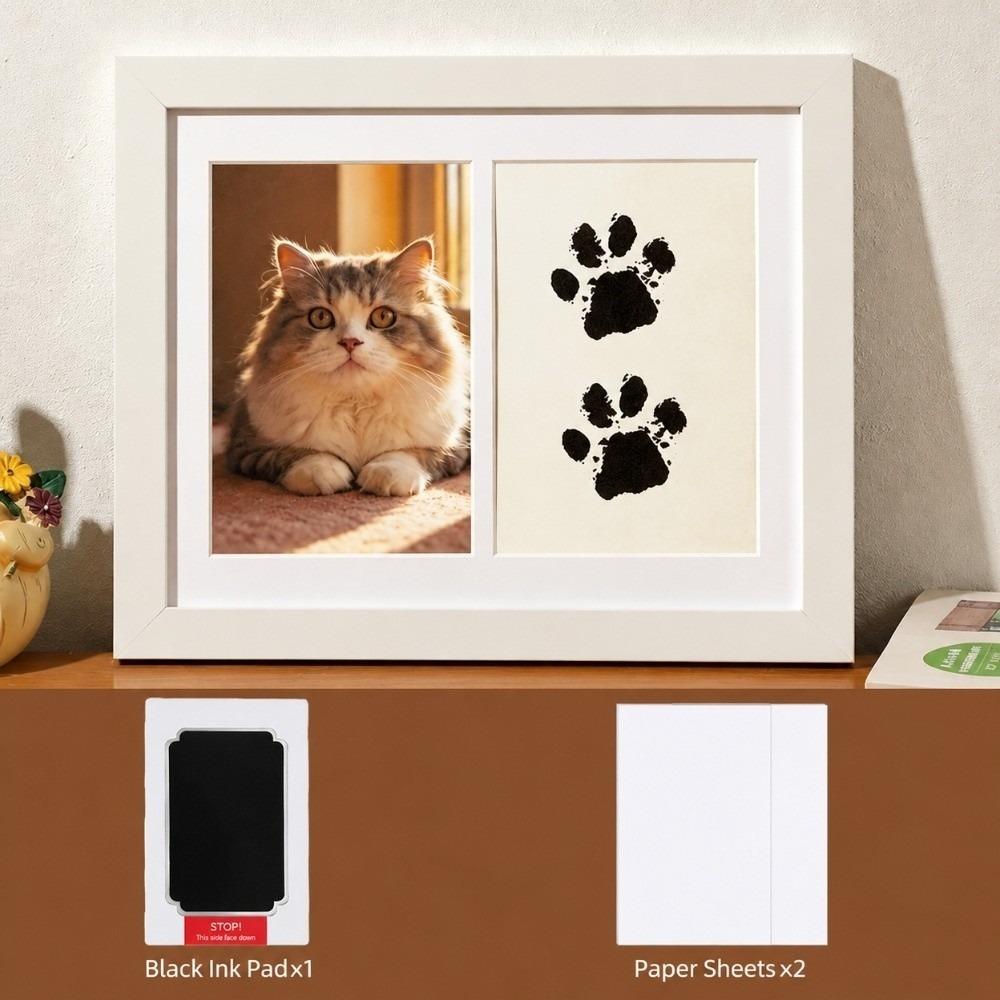 Tabletop Display DIY Pawprint Keepsake Frame Pet Paw Print Kit  Memorial Gift