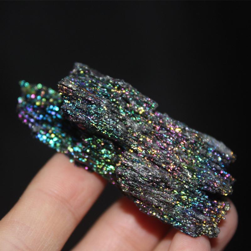 Natural Specimen Colorful Silicon Carbide Ornaments Peacock Color Crystal Stone