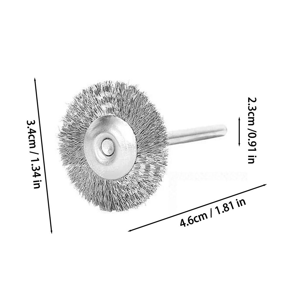 Brush Head Wire Brush Set Electric Grinder Rotary Tool Brushes for Deburring Polishing Rust Removal Walnut Wenwan Cleaning