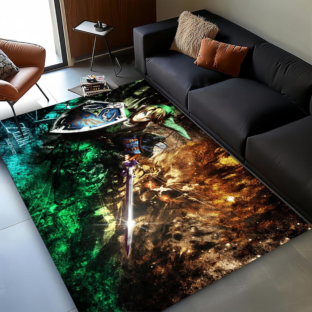 3D Zeld Classic Game Carpet Rug for Living Room Bedroom Home Sofa Decoration,kids Play Non-slip Floor Mat Christmas Gift