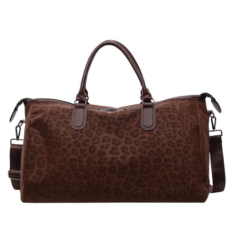New Leopard Print Tote Bag Travel Bag Large Capacity Sports Fitness Commuter Hand Luggage Bag