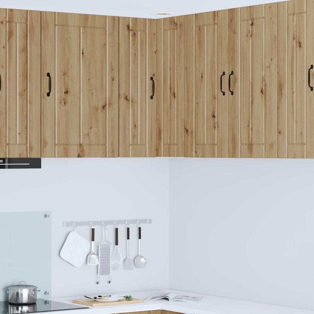 Wall Corner Cabinet LUCCA Artisan Oak 57 x 57 x 80 cm