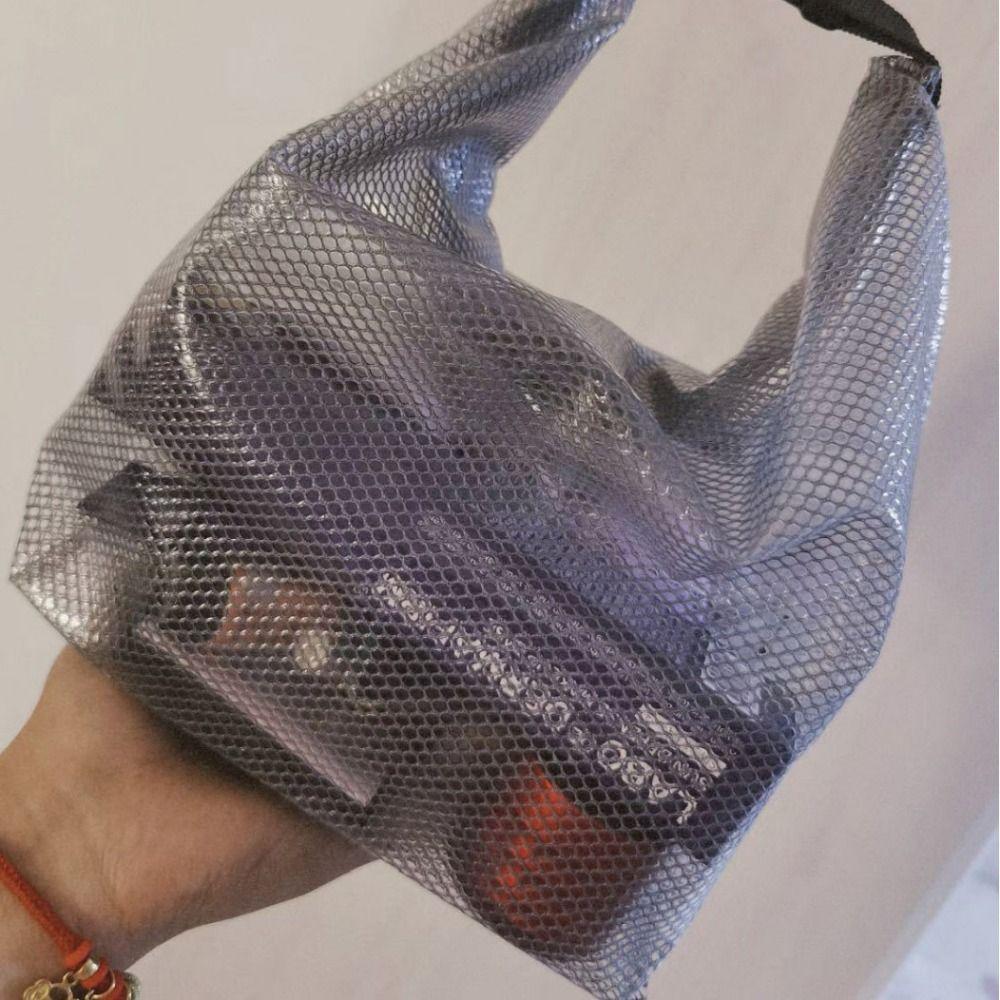 Mesh Travel Toiletry Bag Lightweight Lipstick Makeup Organizer Simple Cosmetic Container Travel