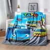 T-Tayo T-The Little Bus Cartoon Print Flannel Blanket Ultra Soft Warm Throw For Couch Bedroom Kids Room Indoor Home Decor Gift