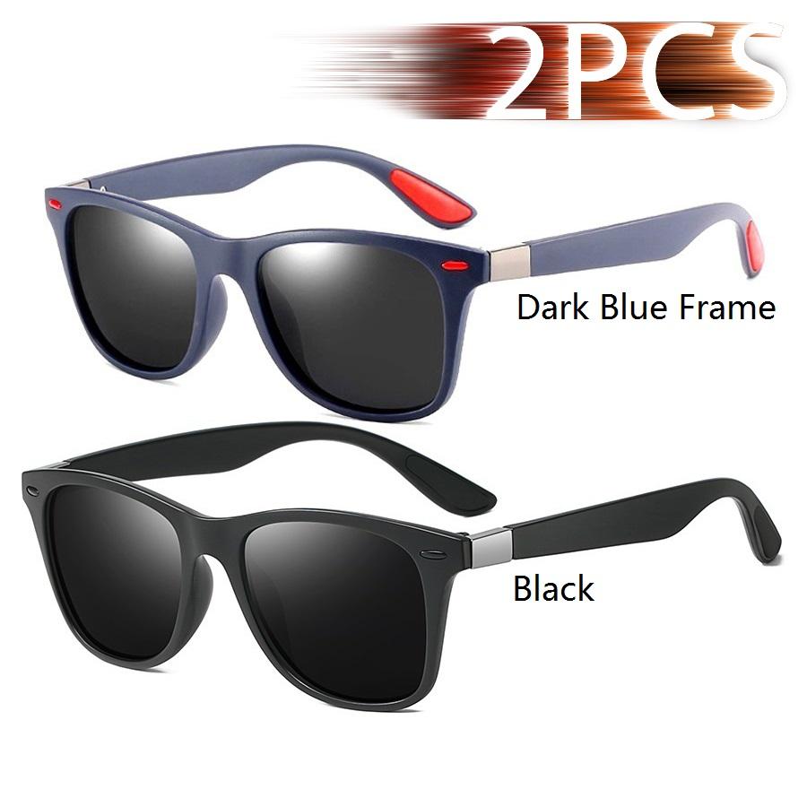 Fashion Vintage Square Unisex Driving Fishing Sunglasses Men Women Luxury Brand Designer Sun Glasses Anti-Glare Eyewear Uv400