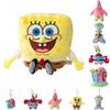 Superweicher Spongebob Patrick Star Thaddäus Plüschanhänger für Kinder Mädchen Niedlich Kawaii Stoffpuppe Geschenk