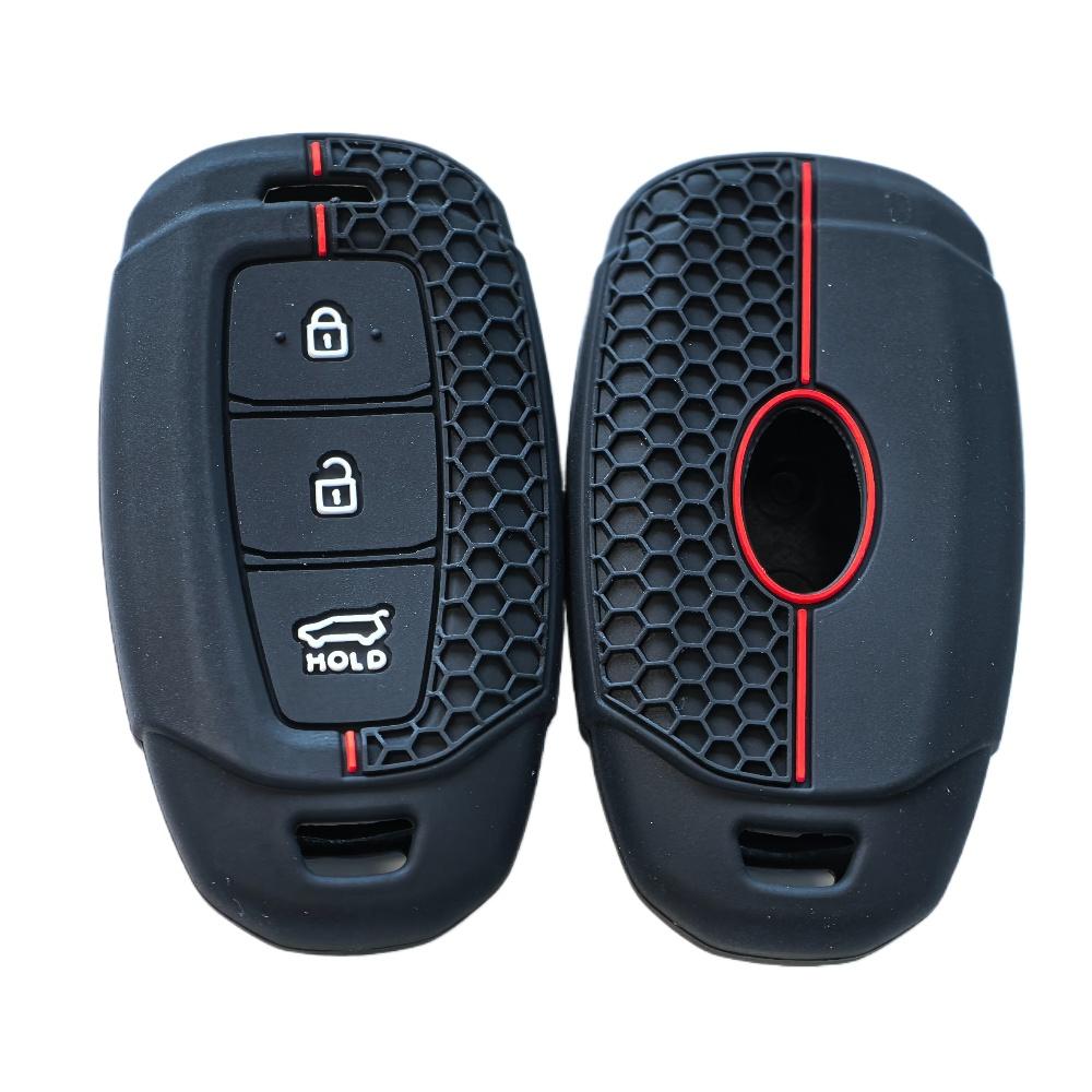 Silicone Car Remote Key Case Cover for Hyundai Palisade Limited 2020 Palisade SEL 2026 Elantra Sel Elantra Santa Fe Veloster