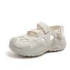 2025 new summer wear fairy sports sandals casual breathable white heightened platform bag head sandals women's