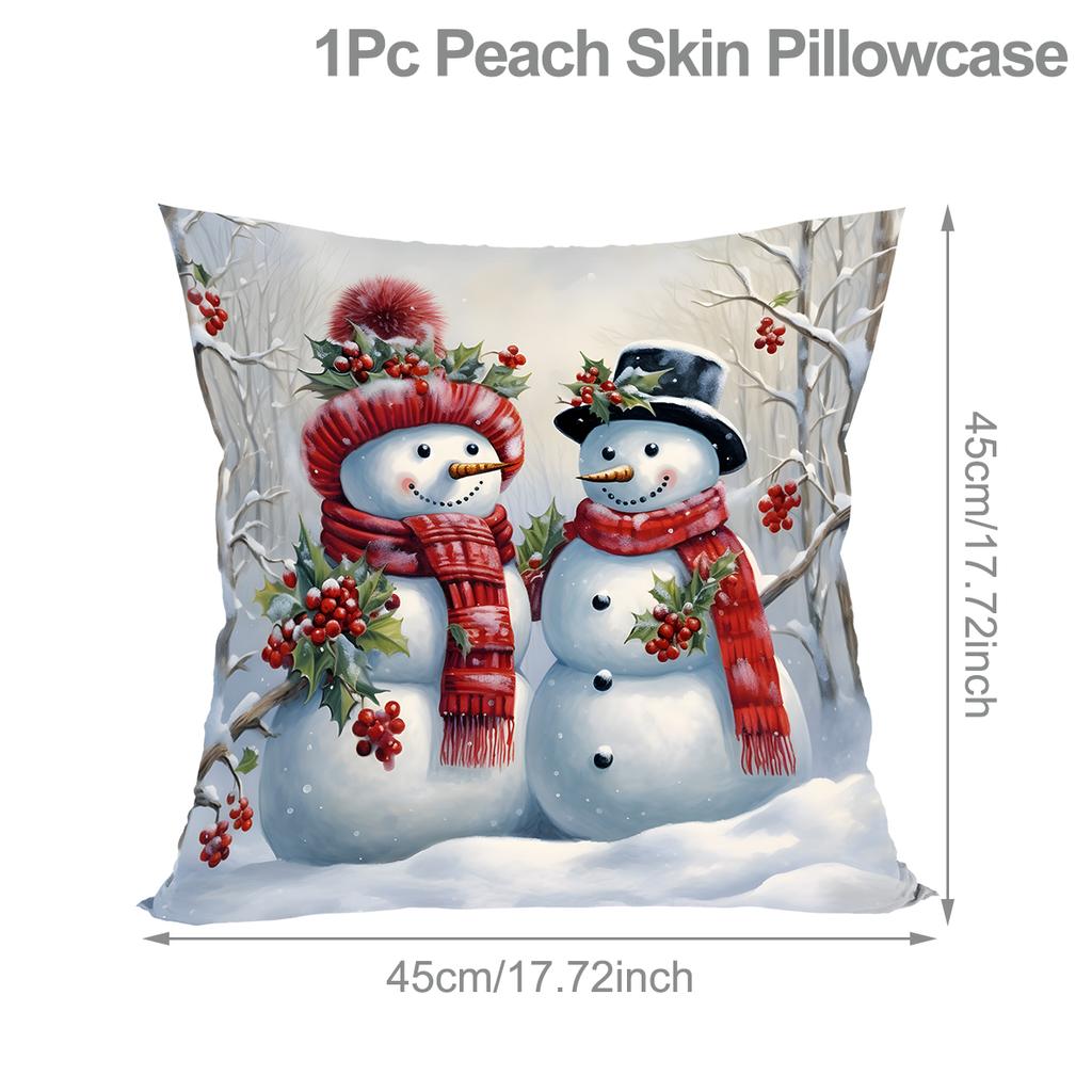 Christmas Santa Cushion Cover Pillowcase Merry Christmas Decor For Home 2025 Navidad Natal Cristmas Xmas Gift Happy NewYear 2025