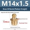 Yigu Brass Grease Fittings M6/M8/M10 Straight & 45° Angled Nipples, Connectors, Nozzles, Gun Accessories