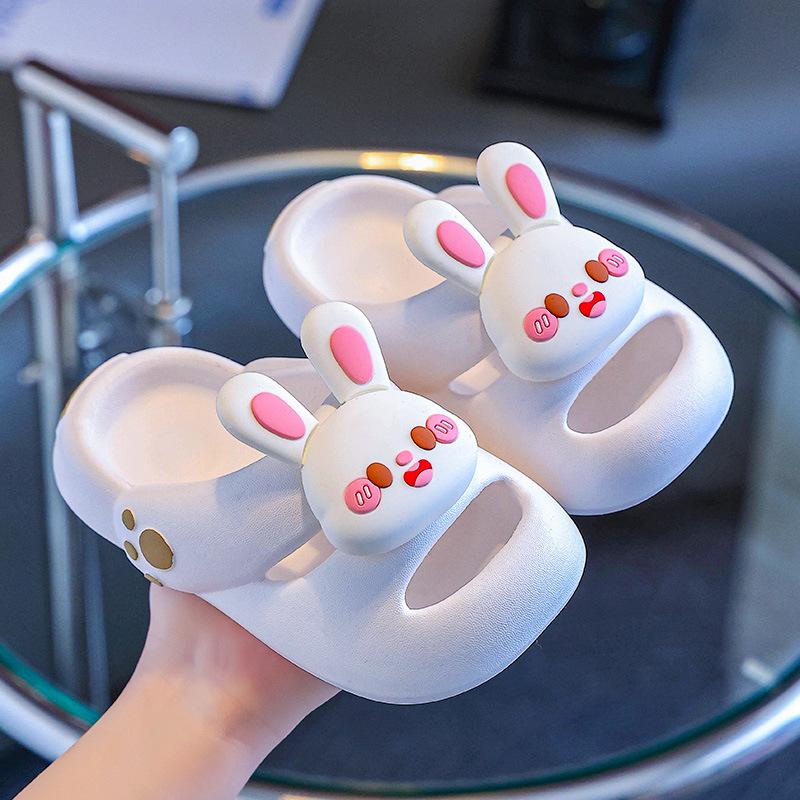 Kids Cartoon Non Slip Soft Sole Slippers Summer Indoor Bath Home Boys Girls Baby Sandals