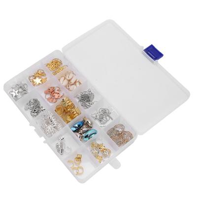 טבעות צמות שיער עשה זאת בעצמך תליון פתית שלג עלים טבעת דרדלוקס אביזרי קישוט שיער