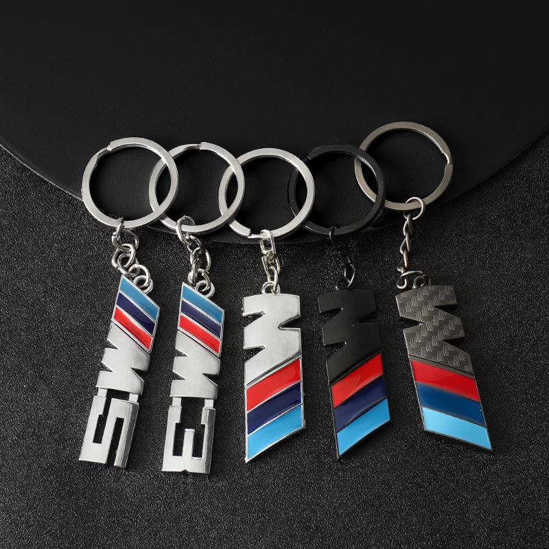 New 3D Metal Car Emblem Keychain Key Chain Keyrings Key Holder for BMW M3 M5 M Power Auto Modification Accessories Fashion Gift lcmn88