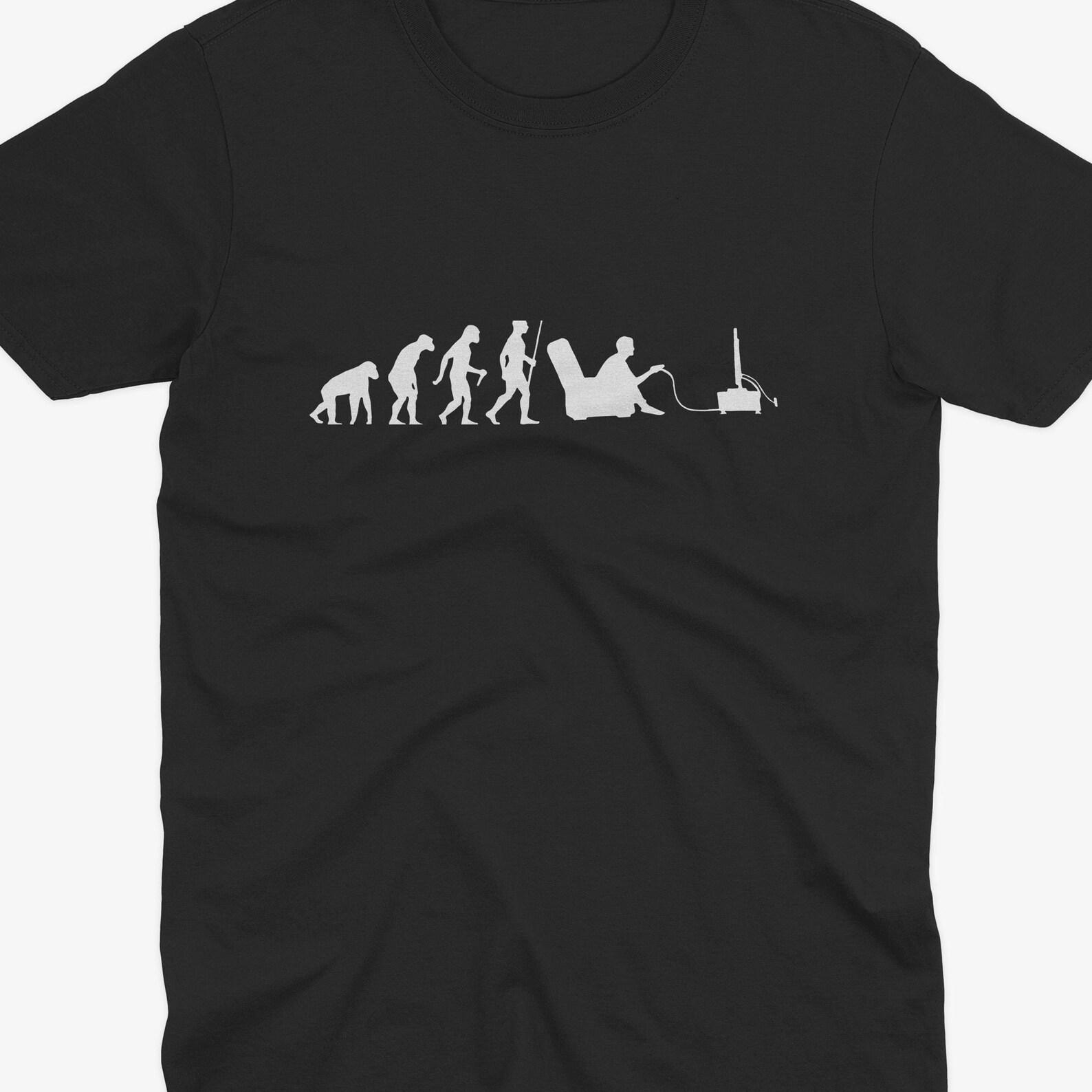 Evolution of Man Gamer T-Shirt, Funny Gaming Meme Tee for Gamers, Gifts for Men, Gamer Boyfriend Gifts, Gifts for Gamers 2XL