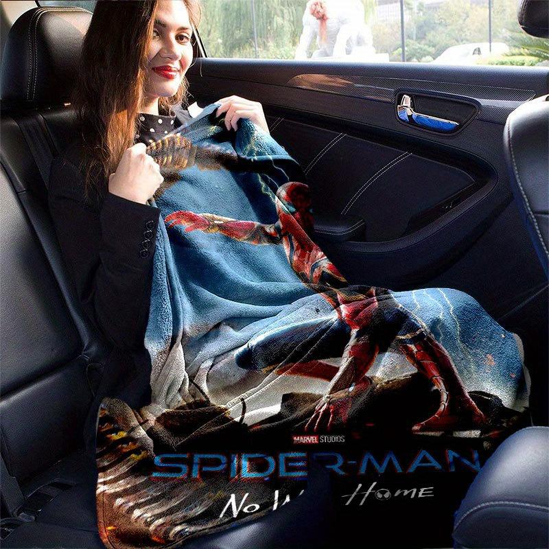 Spider-man Cute Printed Blanket Rectangular Soft Comfortable Modern Style Polyester