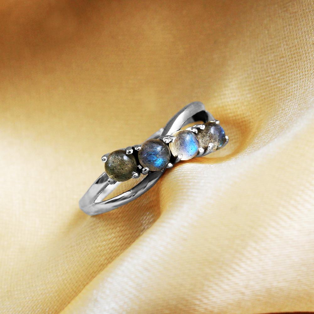 Arisha Silver Stříbrné náušnice z labradoritu 925