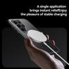 Luxury Metal Lens Frame Matte Transparent Magsafe Magnetic Phone Case For Samsung Galaxy S26 S25 Plus S26 Ultra Shockproof Cover