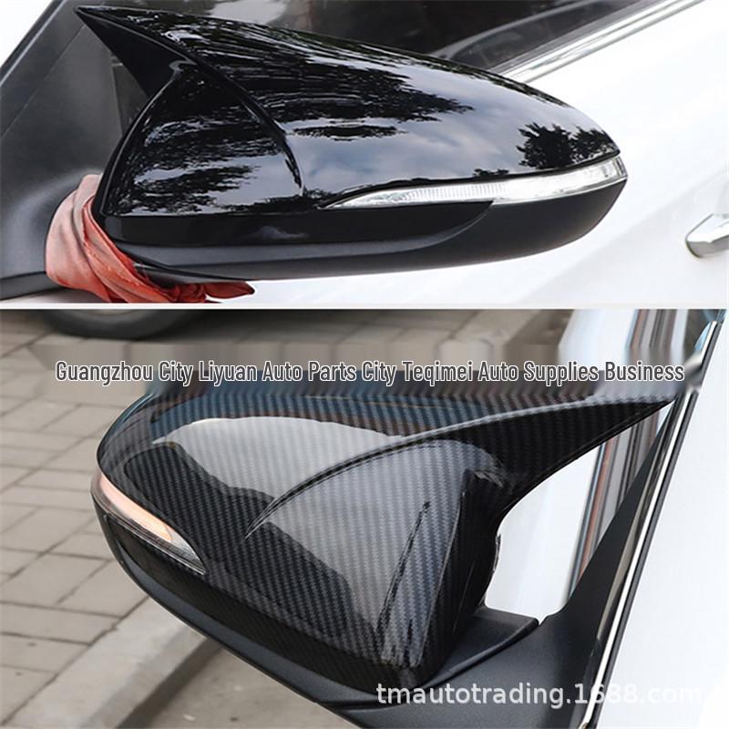 Hyundai I30 Rückspiegelabdeckung - Glänzend Schwarz Karbonfaser-Muster