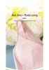 Mom's Wireless Cotton Padded Lace Bra - Comfortable, Thin, Plus Size Vest for Middle-Aged & Elderly Women
