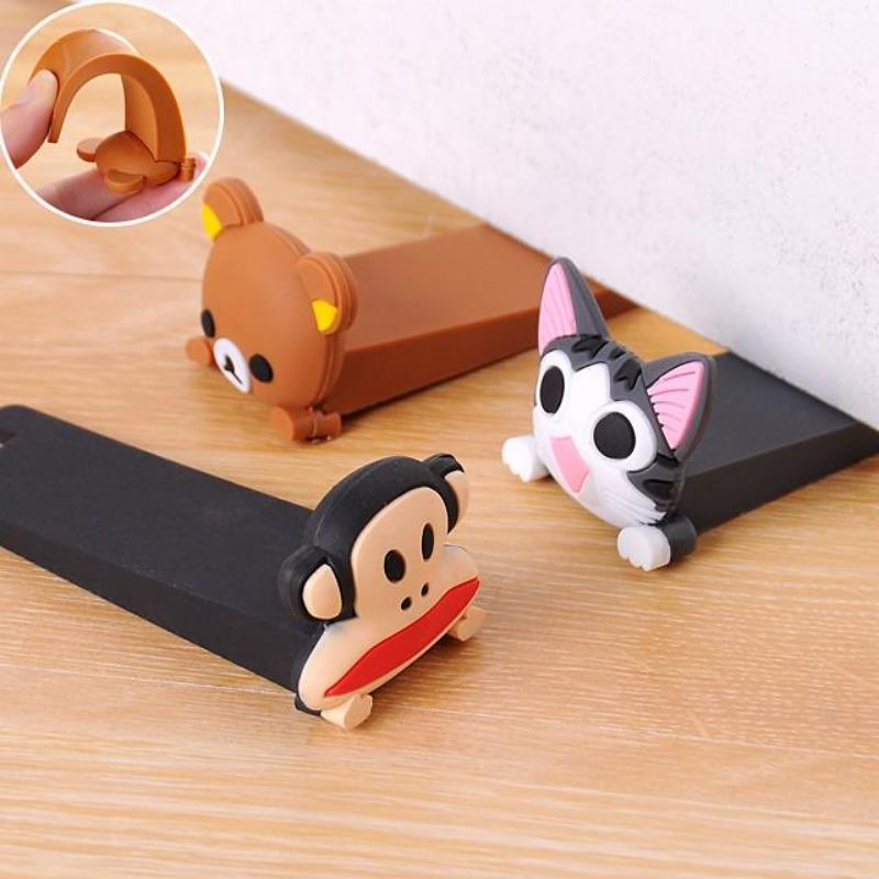 Silicone Door Stop Kids Edge Guard Baby Helper Protector Finger Home Office Safety Pinch Guard Lock