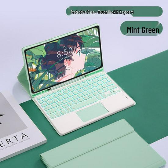 Samsung A9+ Tablet Case with Bluetooth Keyboard for 2025 A11+ Model