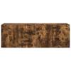 Wall Mounted TV Cabinet Set 2 pcs Smoked Oak Finish 59.5 x 31 x 40 cm