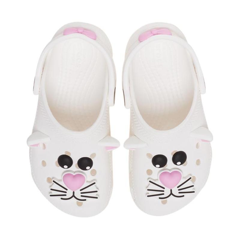 Crocs Resin Versatile Stylish Children's Sandals White Children's Model