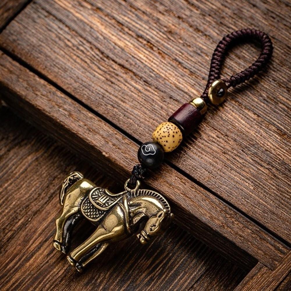Copper Zodiac Horse Lucky Pendant Pendant Decoration Women Men Bag Charm