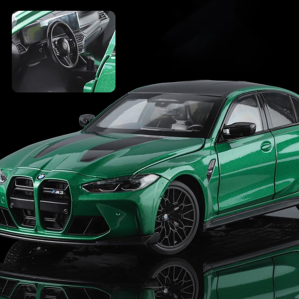 AAAOJ1 NEW 1:18 BMW M3 CS LCI G80 Mpower Supercar Alloy Car Diecasts & Toy Vehicles Car Model Miniature Scale Model Car For Children
