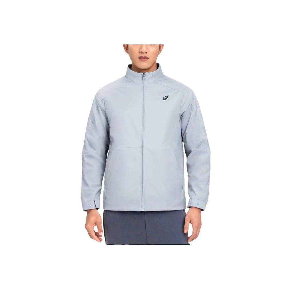 Asics FW24 Sports Lifestyle Series Casual Minimalist Warm Durable Stand Collar Jacket Men jackets Gray 2011D322-020