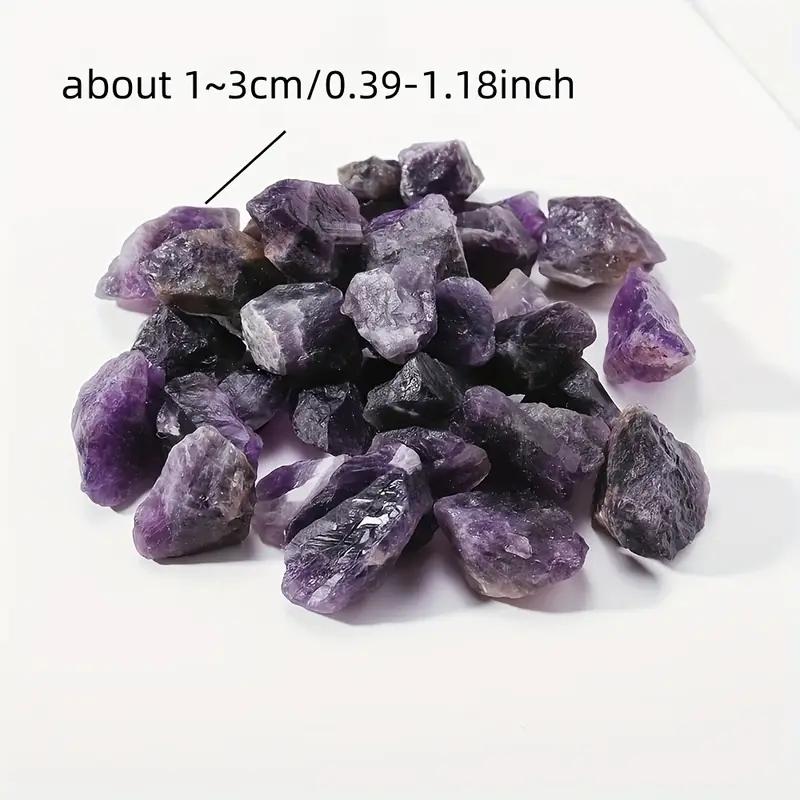 Amethyst Natural Stone Bulk Set Raw Rough Crystals for Tumbling, Reiki, Wire Wrapping, Jewelry Accessories