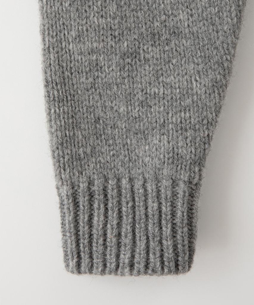 Sseomweeobeoteo Boucle Heart Wool Knit - Gray