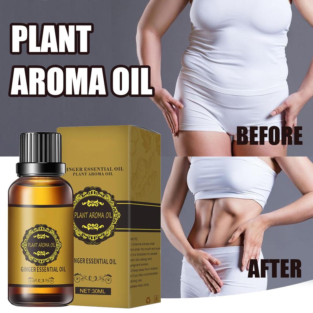 30ml masér Oil Ginger Oil Přírodní Břišní drenáž Ginger Oil Natural Therapy Lymfodrenáž masáž